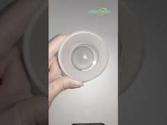 CaF2 Lente de vidrio esférico de 12,7 mm UV de silicio fundido Lente de sílice de longitud focal negativa